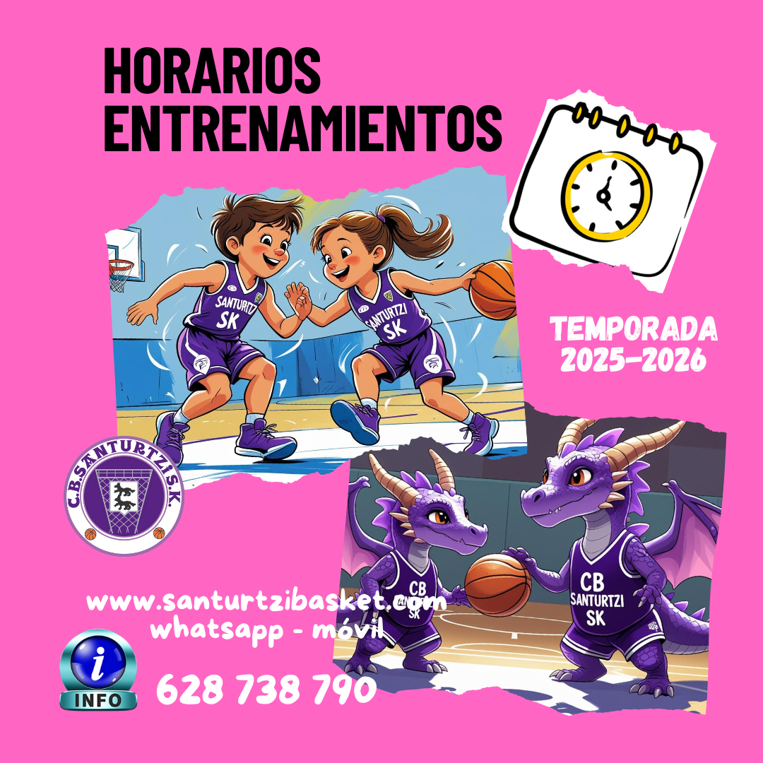 HORARIOS ENTRENAMIENTOS 2024