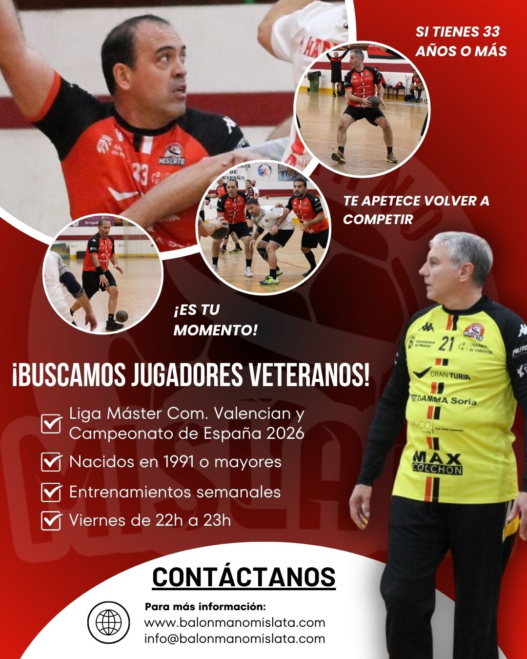 INSCRIPCIÓN VETERANOS 25/26