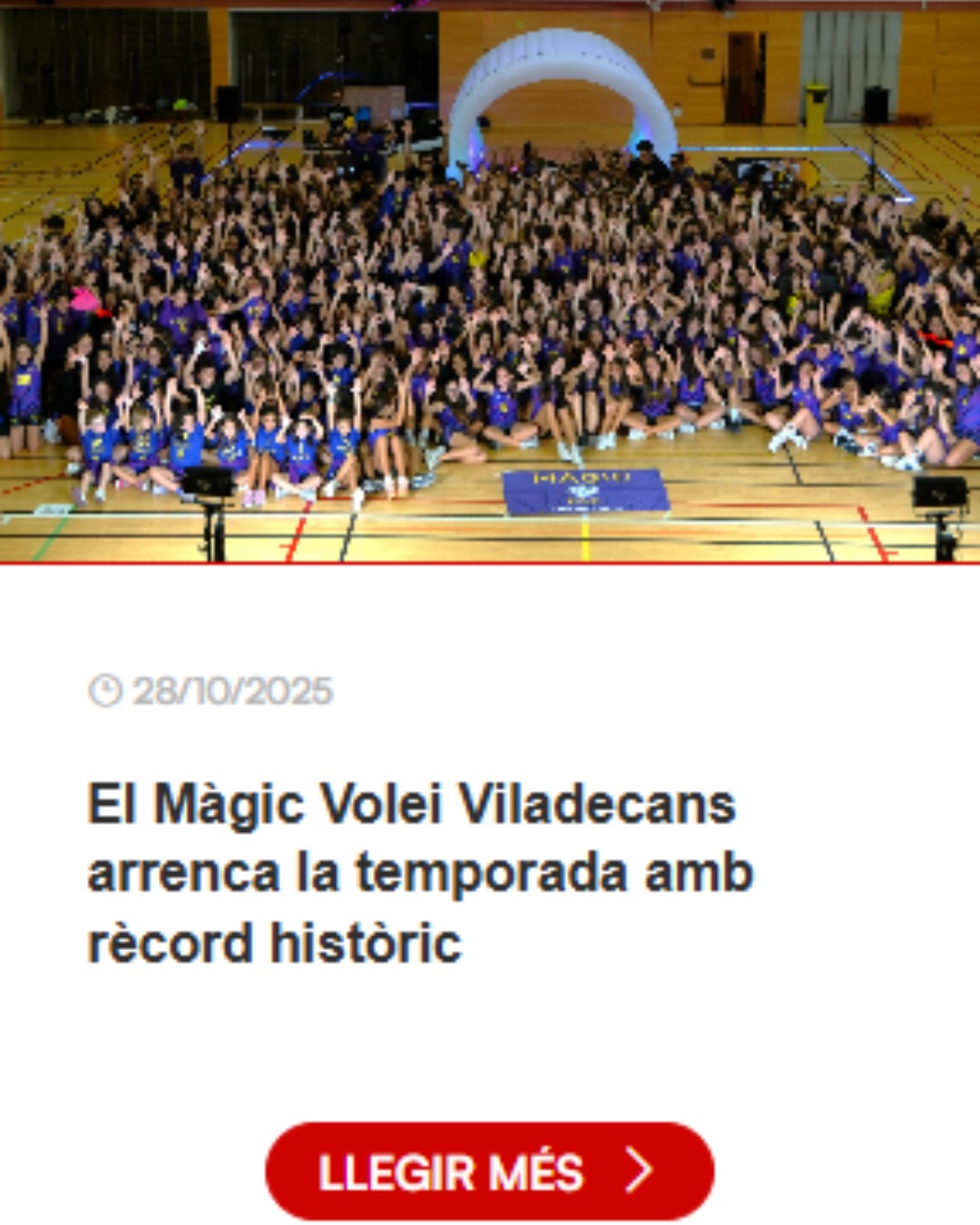 Noticia Presentación Mágic Volei 25_26