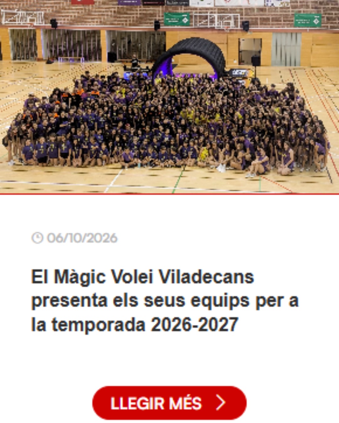 Noticia Presentación Mágic Volei 26_27