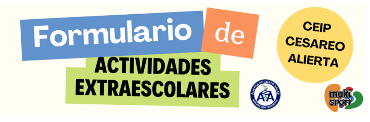 INSCRIPCIONES EXTRAESCOLARES COLEGIO CESÁREO ALIERTA