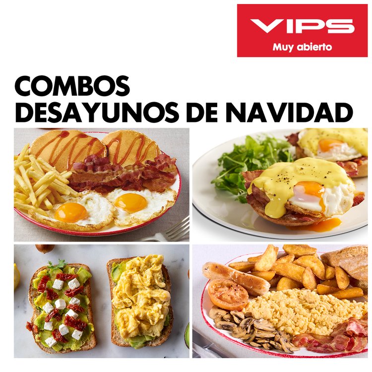 El mejor precio en Combos Desayuno de VIPS | Rugby Complutense Cisneros